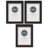 Simply Everyday 4 X 6" Block Frames 3pk - Black -Home Furnishing Shop 278309 3pk simply everyday block frames 4x6 black