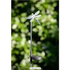 B&M Colour Changing Solar Stake Light - Dragonfly -Home Furnishing Shop 286951 colour changing stake solar light dragonfly 5
