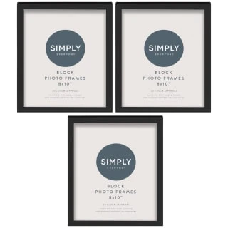 Simply Everyday 8 X 10" Block Frames 3pk - Black 3 Simply Everyday 8 X 10" Block Frames 3pk - Black