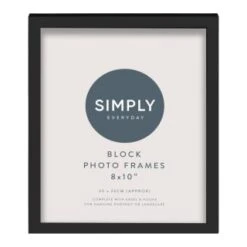 Simply Everyday 8 X 10" Block Frames 3pk - Black 7 Simply Everyday 8 X 10" Block Frames 3pk - Black -Home Furnishing Shop 290765 3pk simply everyday block frames 8x10 black 3