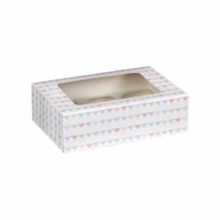 Betty Winters Cupcake Boxes 4pk -Home Furnishing Shop 320783 4pk cupcake boxes holds 6 pastel triangles 2