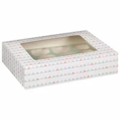 Betty Winters Large Cupcake Boxes 2pk -Home Furnishing Shop 320784 4pk cupcake boxes holds 12 pastel triangles 2