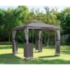 B&M Luxury Steel Framed Gazebo 2.5m - Grey 2 B&M Luxury Steel Framed Gazebo 2.5m - Grey -Home Furnishing Shop 342233 gazebo grey