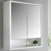 Norsk High Gloss Bathroom Mirror Cabinet -Home Furnishing Shop 347094 norsk double wall unit