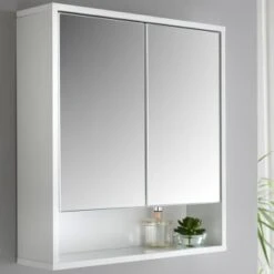 Norsk High Gloss Bathroom Mirror Cabinet