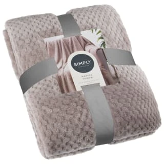 Simply Everyday Waffle Throw - Mink 3 Simply Everyday Waffle Throw - Mink