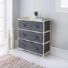 Spaceways 3 Drawer Canvas Unit -Home Furnishing Shop 349041 addis pine canvas 3 drawers