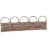 Deluxe Rattan Border Fence 92 X 28cm -Home Furnishing Shop 353567 wicker fence 92x28cm1