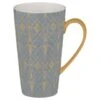 B&M Art Deco Latte Mug - Charcoal -Home Furnishing Shop 355732 art deco latte mugs charcoal