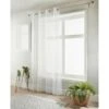 LoftStudio Pompom Voile 55 X 90" - White -Home Furnishing Shop 356021 loftstudio pompom voile white 55x90inch