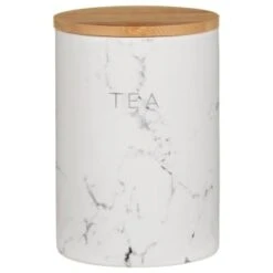 B&M Marble Effect Kitchen Canisters 3pc -Home Furnishing Shop 356820 storage canisters marble effect tea