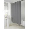 B&M Addis Hookless Textured Shower Curtain - Grey -Home Furnishing Shop 357159 grey addis hookless textured shower curtain