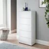 Norsk 5 Drawer Chest - White -Home Furnishing Shop 358576 norsk 5 drawer chest