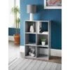 Lokken 6 Cube Shelving Unit - Grey -Home Furnishing Shop 360086 lokken 6 cube grey