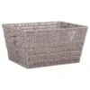B&M Vannes Heart Cut Out Wicker Basket - Grey -Home Furnishing Shop 366019 heart cut out wicker basket grey