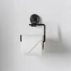 B&M Black Suction Toilet Roll Holder -Home Furnishing Shop 368886 black suction roll holder