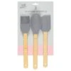 B&M Betty Winters Silicone Utensils 3pk - Grey -Home Furnishing Shop 369972 3pk betty winters silicone utensils basting brush spoon and spatula grey