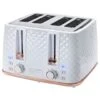 Goodmans Diamond 4 Slice Toaster - White & Rose Gold 1 Goodmans Diamond 4 Slice Toaster - White & Rose Gold -Home Furnishing Shop 371982 goodmans diamond white rose gold 4 slice toaster 2