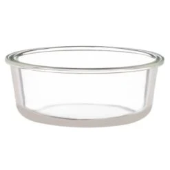 B&M Round Glass Food Containers With Bamboo Lid 2pk -Home Furnishing Shop 376822 2 round glass food containers 3