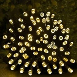 Eveready Solar Powered LED String Lights 80pk - Warm White