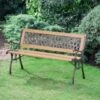 B&M Verona Wooden Garden Bench 1 B&M Verona Wooden Garden Bench -Home Furnishing Shop 379386 verona woodenbench