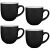 Simply Everyday Gloss Mugs 4pk - Black -Home Furnishing Shop 380121 4pk simply everyday mugs black 3