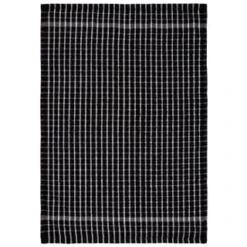 B&M Check Tea Towels - Black 3pk -Home Furnishing Shop 380307 3pk check tea towels black 4