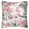 Embroidered Fleur Blush Cushion -Home Furnishing Shop 380407 floral embroidered cushion