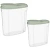 B&M Cereal Storage Container Set 2pk - Sage 1 B&M Cereal Storage Container Set 2pk - Sage -Home Furnishing Shop 380752 cereal storage set 2 peice sage