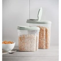 B&M Cereal Storage Container Set 2pk - Sage 15 B&M Cereal Storage Container Set 2pk - Sage -Home Furnishing Shop 380752 cereal storage set 2 peice sage 6