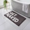 Get Naked Tufted Bath Mat - Black 1 Get Naked Tufted Bath Mat - Black -Home Furnishing Shop 381570 charcoal get naked bath mat