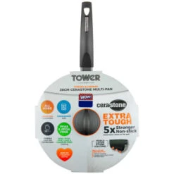Tower Cerastone Multi-Pan 28cm -Home Furnishing Shop 383608 28cm cerastone multi pan