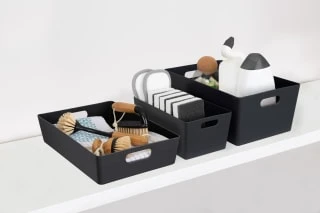 Soho Storage Tub 10 X 30 X 10cm - Graphite 6 Soho Storage Tub 10 X 30 X 10cm - Graphite - Image 4