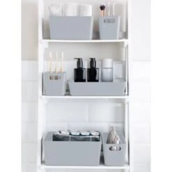Soho Storage Tub 10 X 30 X 10cm - Grey 7 Soho Storage Tub 10 X 30 X 10cm - Grey -Home Furnishing Shop 384404 384408 384417 soho box grey group1