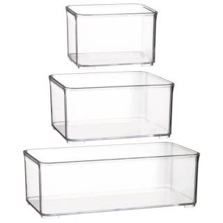 Clear Nestable Storage Tub - Small 6 Clear Nestable Storage Tub - Small - Image 4