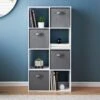 Lokken 8 Cube Shelving Unit With 4 Baskets -Home Furnishing Shop 385647 lokken 8 cube shelving unit with 4 baskets