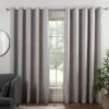 B&M Colorado Hopsack Fully Lined Silver Eyelet Curtains 66 X 90" 1 B&M Colorado Hopsack Fully Lined Silver Eyelet Curtains 66 X 90" -Home Furnishing Shop 388889 388890 388891 388892 388894 colorado eyelet curtain silver 2