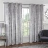 B&M Versailles Silver Crushed Velvet Fully Lined Curtains 66 X 90" -Home Furnishing Shop 388928 versailles silver crushed velvet curtains