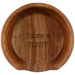 B&M Acacia Spoon Rest -Home Furnishing Shop 390141 acacia spoon rest 2