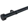 B&M Black Stud End Curtain Pole 120 - 220cm -Home Furnishing Shop 390236 390237 black stud end pole 2