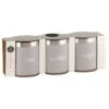 Simply Everyday Set Of Storage Jars 3pk 2 Simply Everyday Set Of Storage Jars 3pk -Home Furnishing Shop 390364 3pk round storage jars tea coffee sugar 5