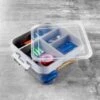 B&M Clear 2 Tier Clip Lid Organiser 2 B&M Clear 2 Tier Clip Lid Organiser -Home Furnishing Shop 394046 clear 2 teir clip lid organiser
