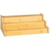 B&M Extendable 2 Tier Bamboo Cupboard Organiser -Home Furnishing Shop 394547 extendable bamboo cupboard organiser