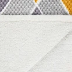 B&M Simply Geo Waffle Throw - Ochre -Home Furnishing Shop 394916 simply geo waffle throw ochre 4