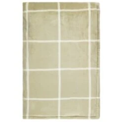Winston Sage Check Sherpa Throw -Home Furnishing Shop 394950 winston sage check sherpa throw 2