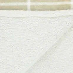 Winston Sage Check Sherpa Throw -Home Furnishing Shop 394950 winston sage check sherpa throw 4