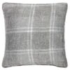 Hampton Check Cushion - Grey 1 Hampton Check Cushion - Grey -Home Furnishing Shop 395332 hampton grey check cushion