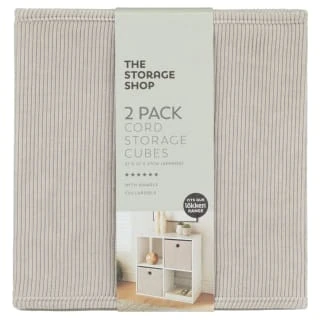 Lokken Cord Storage Cubes 2pk - Light Grey 4 Lokken Cord Storage Cubes 2pk - Light Grey - Image 2