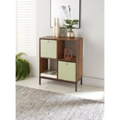 Lokken Printed Storage Cubes 2pk - Sage Diamond 11 Lokken Printed Storage Cubes 2pk - Sage Diamond -Home Furnishing Shop 395843 2pk printed lokken storage cubes sage diamond