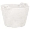 B&M Cara Rope Basket With Handle - White -Home Furnishing Shop 395873 cara rope basket with handle white